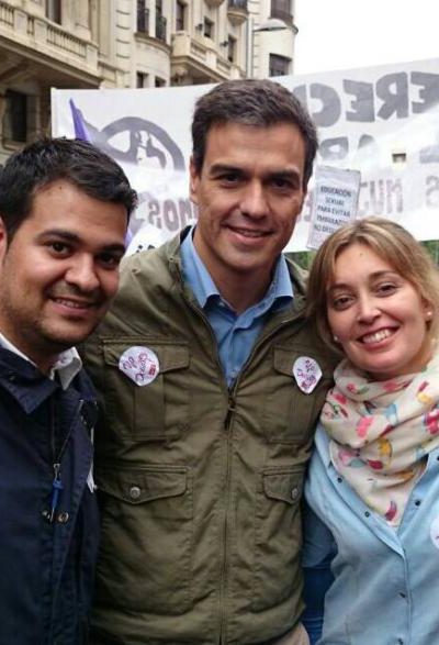 Juventudes Socialistas en la manifestación por un Aborto Libre, Seguro y Gratuito