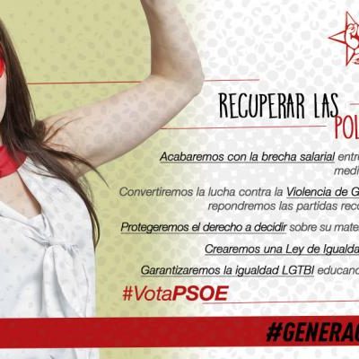 JSE: "La igualdad real y efectiva llegará sólo de la mano del PSOE"