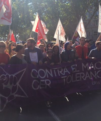 JSE asiste a la Marcha Estatal Contra la Violencia Machista del 7N