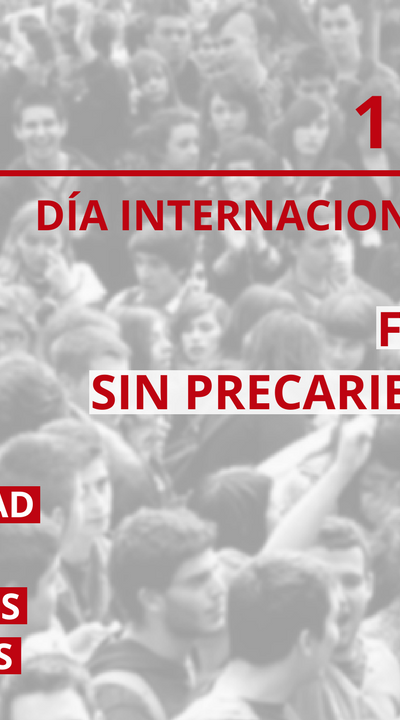 Juventudes Socialistas apoya las movilizaciones convocadas por los sindicatos con motivo del 1 de Mayo.