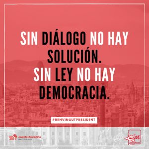 Sin diálogo no hay solución. Sin ley no hay democracia.