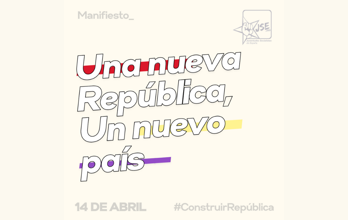 Juventudes Socialistas propone encuentros con organizaciones juveniles para “construir una nueva República con rigor” durante las próximas décadas.