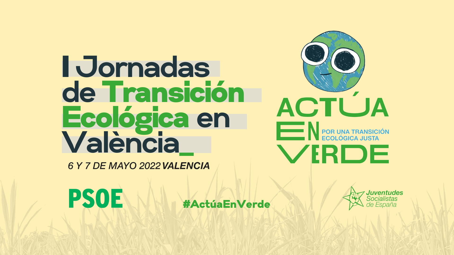 Juventudes Socialistas de España y el PSOE celebrarán este fin de semana unas Jornadas de Transición Ecológica en València.