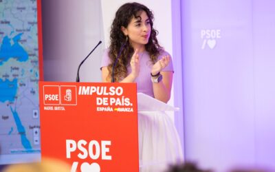 La Vicesecretaria General, de Igualdad y Lucha de las Mujeres moderando la presentación del Mapa de la Vergüenza