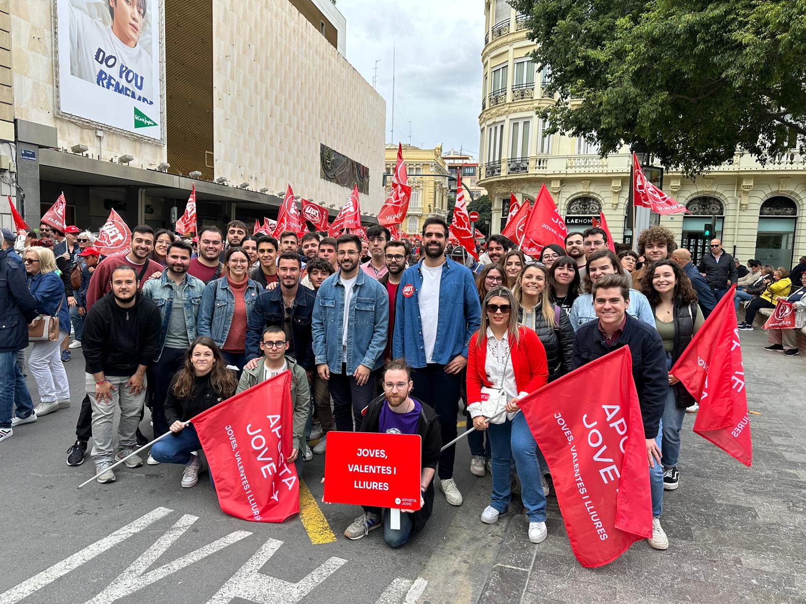 Manifestación por el Día de los Trabajadores con JSPV