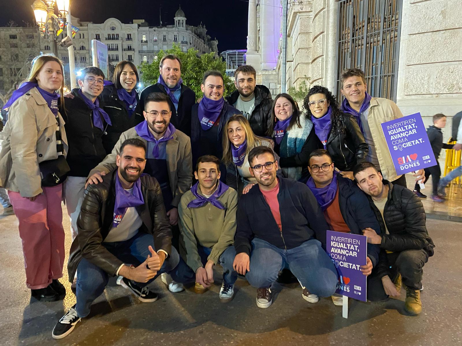 Manifestación 8M con JSPV